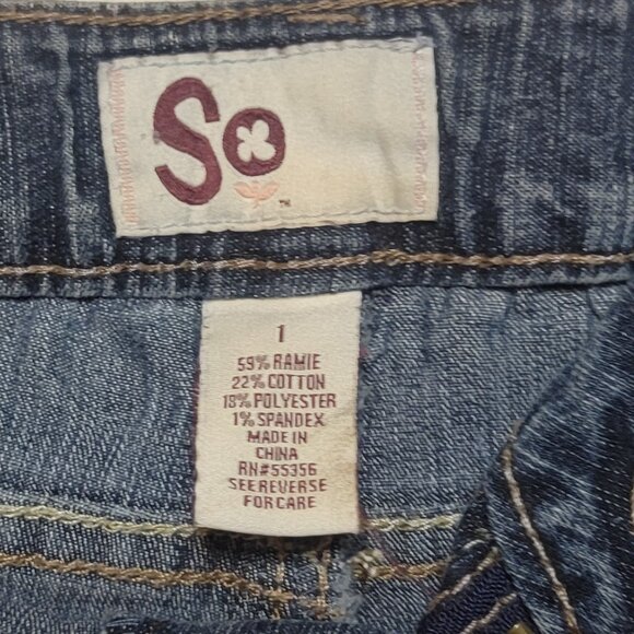 SO | Women's Bootcut Flair Jeans - Size 1 - Picture 3 of 3